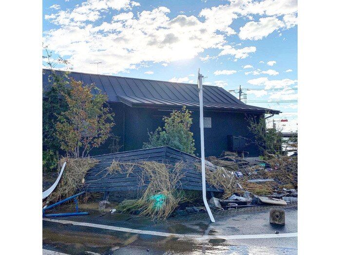 台風の被害にあってしまいました。